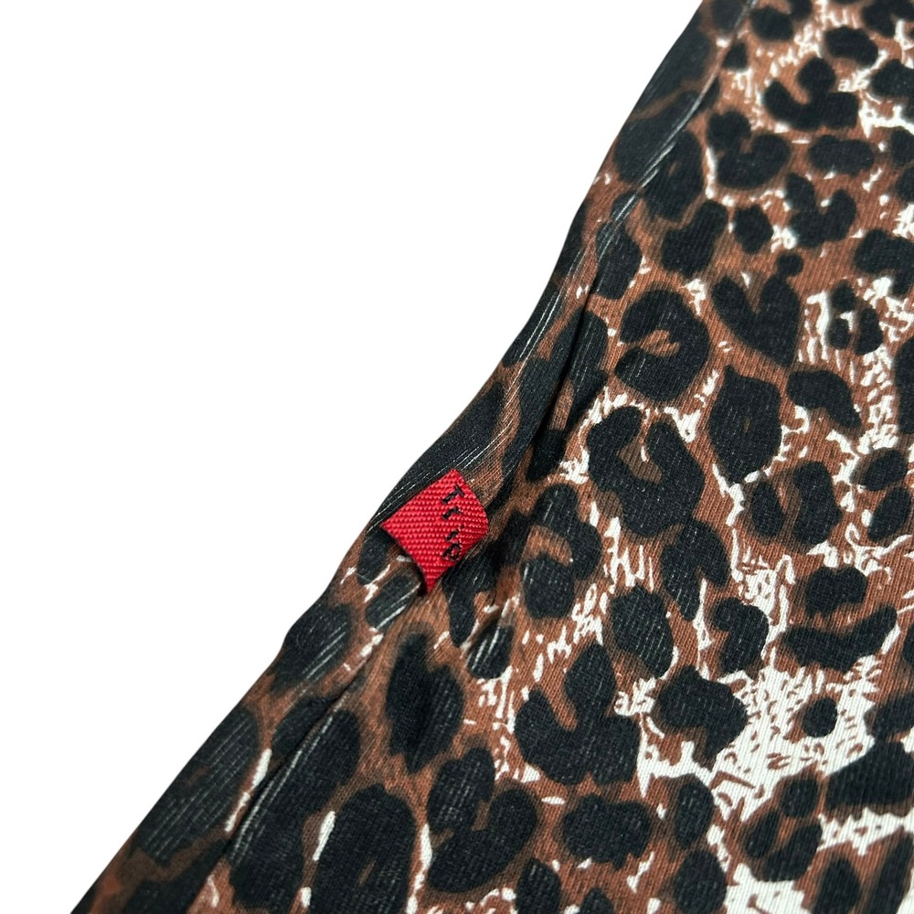 Tripp NYC Leopard Print Tank Top Lace Trim Large Grunge Rock Punk Rave Cyber 90s - Picture 6 of 6